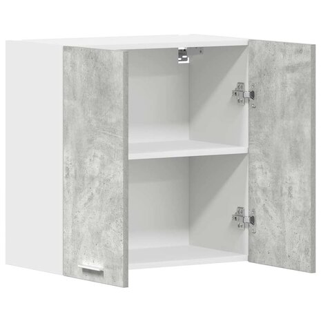 Keukenwandkast 60x31x60 cm spaanplaat betongrijs 5