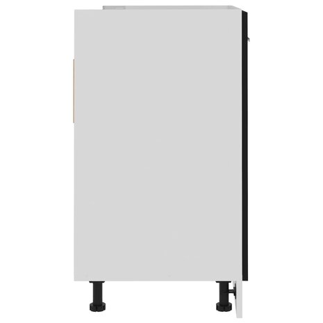 Wastafelonderkast 80x46x81,5 cm bewerkt hout zwart 7