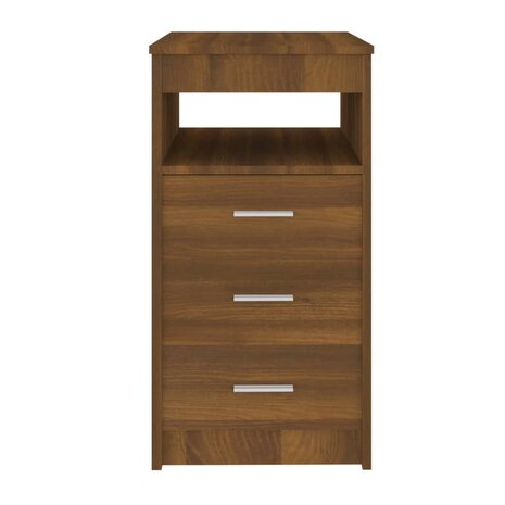 Ladekast 40x50x76 cm bewerkt hout bruin eikenkleur 6