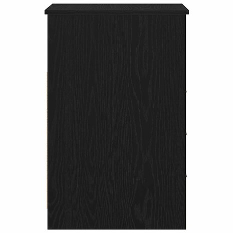 Ladekast 40x50x76 cm bewerkt hout zwart eikenkleurig 7