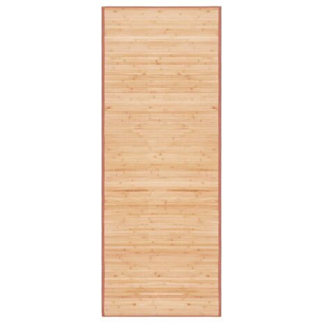 Tapijt 80x200 cm bamboe bruin 1