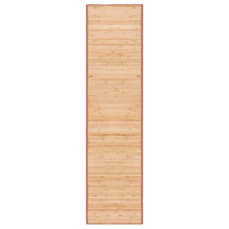 Tapijt 80x300 cm bamboe bruin 1