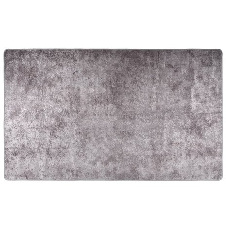 Vloerkleed wasbaar anti-slip 120x170 cm grijs 1