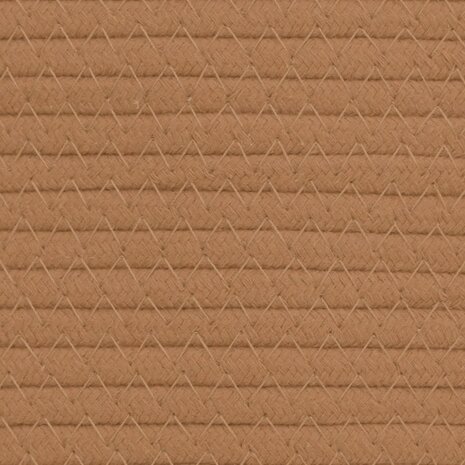 Opbergmanden 2 st Ø 24x18 cm katoen bruin en wit 8