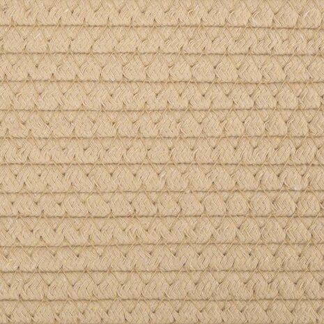 Opbergmand Ø 40x25 cm katoen beige en wit 7