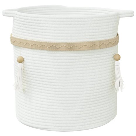 Opbergmand Ø 38x36 cm katoen wit 4