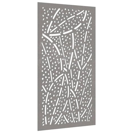 Wanddecoratie tuin bladontwerp 105x55 cm cortenstaal 3
