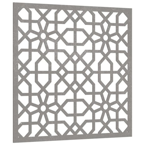 Wanddecoratie tuin Moors ontwerp 55x55 cm cortenstaal 3