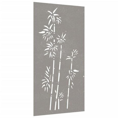 Wanddecoratie tuin bamboe-ontwerp 105x55 cm cortenstaal 3