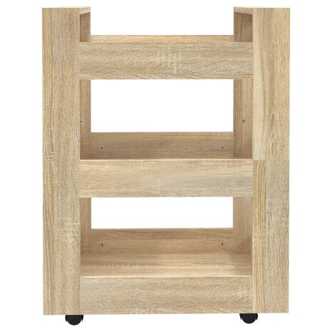 Keukentrolley 60x45x80 cm bewerkt hout sonoma eikenkleurig 5