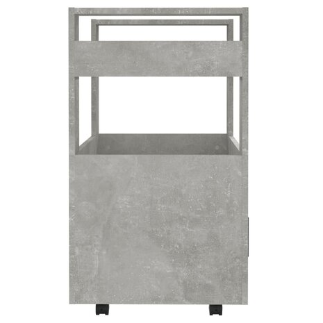 Keukentrolley 60x45x80 cm bewerkt hout betongrijs 7