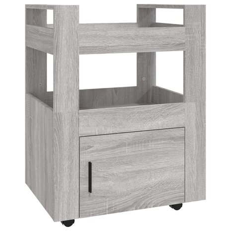 Keukentrolley 60x45x80cm bewerkt hout grijs sonoma eikenkleurig 2