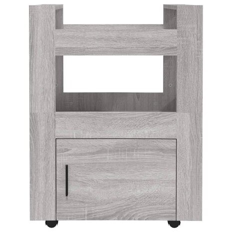 Keukentrolley 60x45x80cm bewerkt hout grijs sonoma eikenkleurig 6
