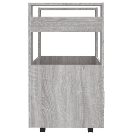 Keukentrolley 60x45x80cm bewerkt hout grijs sonoma eikenkleurig 7