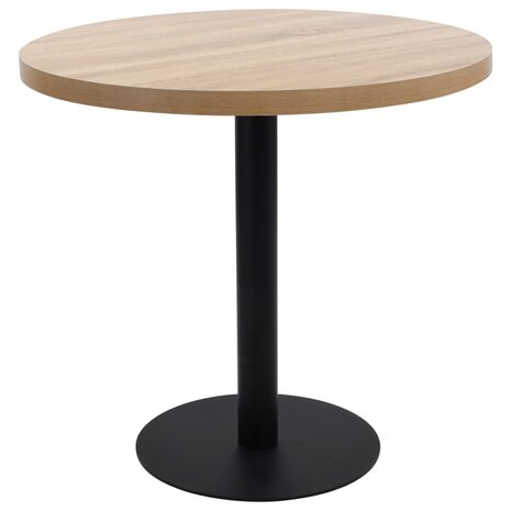 Bistrotafel 80 cm MDF lichtbruin 1
