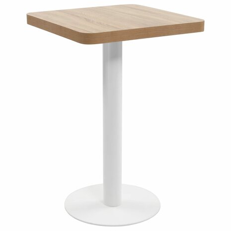 Bistrotafel 50x50 cm MDF lichtbruin 1