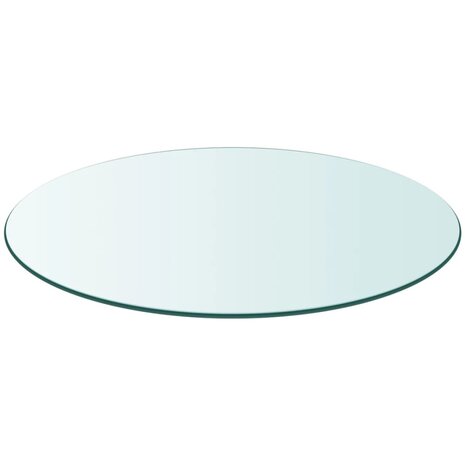 Tafelblad van gehard glas 400 mm rond 2