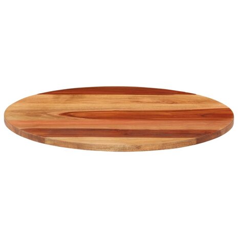 Tafelblad rond 15-16 mm 50 cm massief acaciahout 6