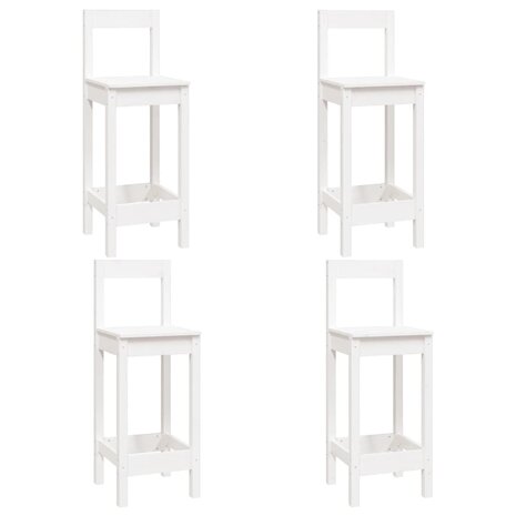 5-delige Barset massief grenenhout wit 3
