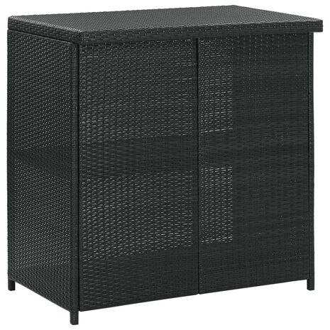 3-delige Barset poly rattan zwart 4