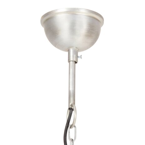 Hanglamp industrieel rond 25 W E27 40 cm zilverkleurig 7