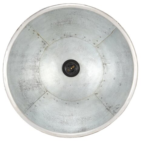Hanglamp industrieel rond 25 W E27 40 cm zilverkleurig 8