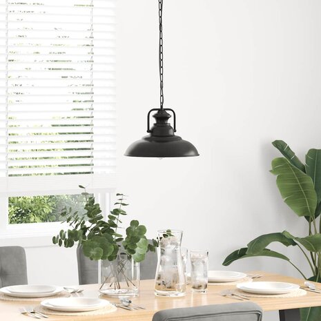 Hanglamp E27 Ø 31 cm ijzer zwart 3