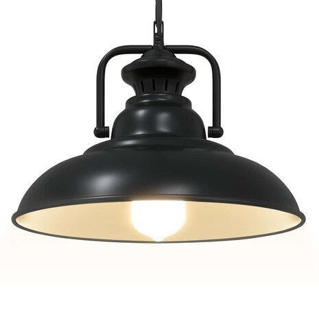Hanglamp E27 Ø 31 cm ijzer zwart 5