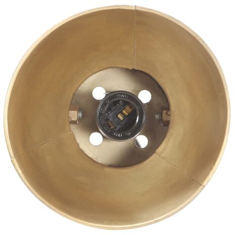 Bureaulamp industrieel rond E27 58x18x90 cm messingkleurig 5
