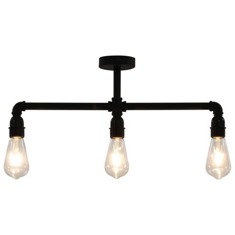 Plafondlamp 3xE27 zwart 2