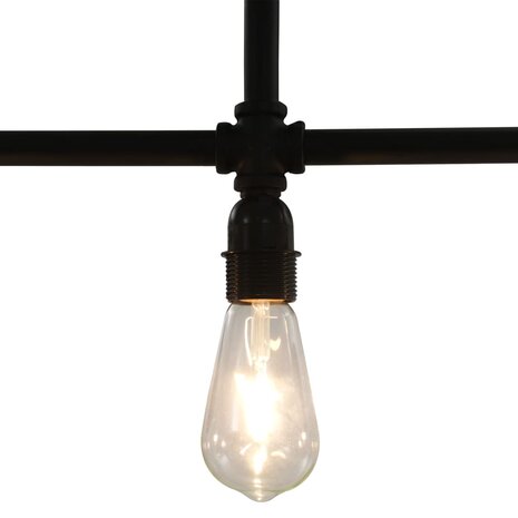 Plafondlamp 3xE27 zwart 4