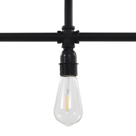 Plafondlamp 3xE27 zwart 5