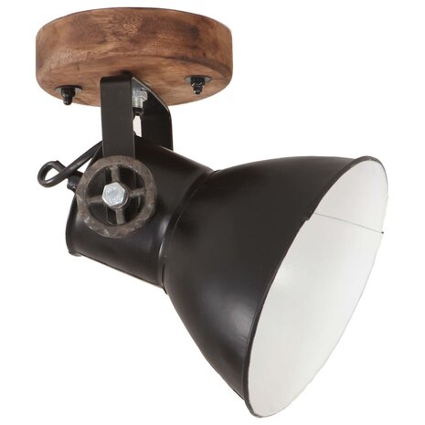 Wand-/plafondlampen industrieel 2 st E27 20x25 cm zwart 3