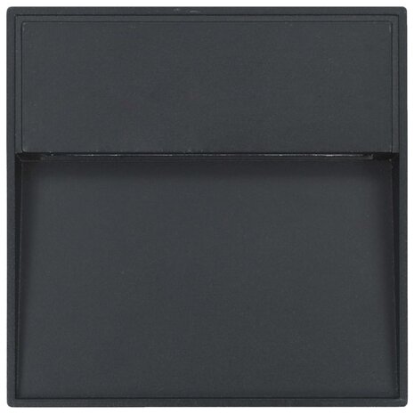 LED-buitenwandlampen 2 st 3 W vierkant zwart 5