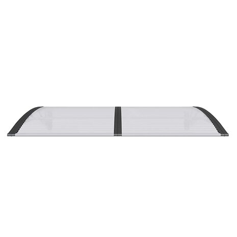 Deurluifel 150x100 cm polycarbonaat zwart 4