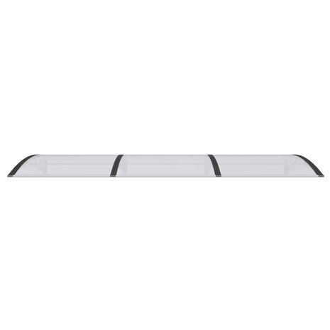 Deurluifel 300x100 cm polycarbonaat zwart 4