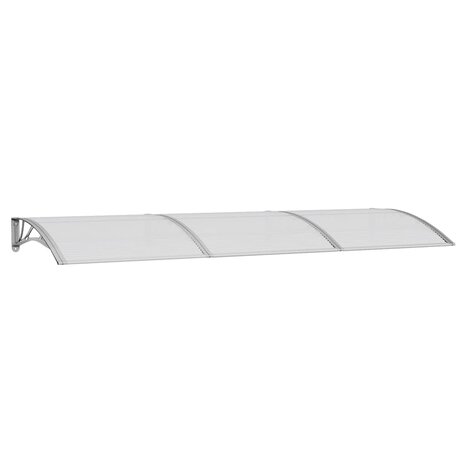 Deurluifel 300x100 cm polycarbonaat grijs 2