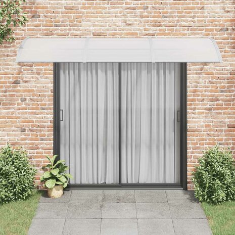 Deurluifel 300x100 cm polycarbonaat grijs 3