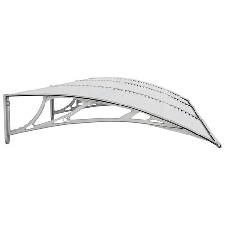 Deurluifel 300x100 cm polycarbonaat grijs 5