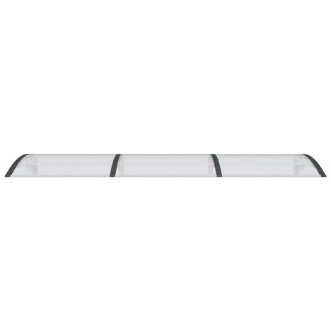 Deurluifel 300x75 cm polycarbonaat zwart en transparant 4