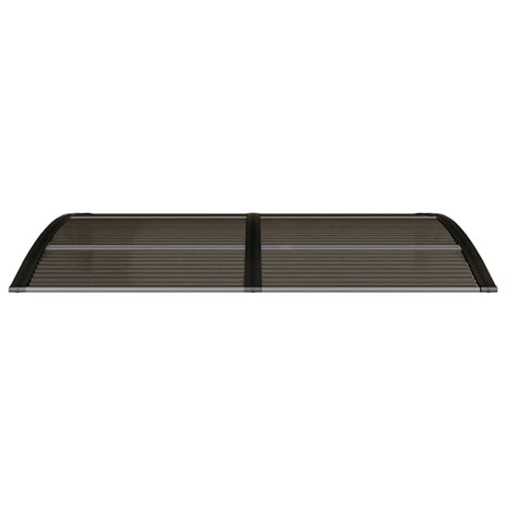 Deurluifel 150x75 cm polycarbonaat zwart 4