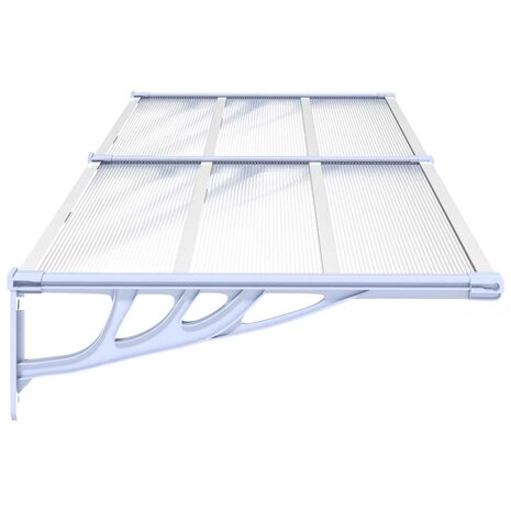 Deurluifel 239x90 cm polycarbonaat grijs en transparant 4