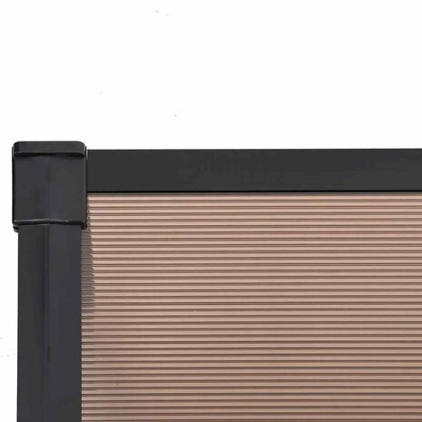 Deurluifel 239x90 cm polycarbonaat zwart 5