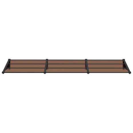 Deurluifel 297,5x90 cm polycarbonaat zwart 3