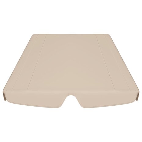 Vervangingsluifel voor schommelbank 188/168x145/110 cm beige 4