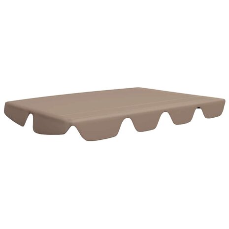 Vervangingsluifel voor schommelbank 188/168x145/110 cm taupe 2