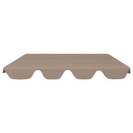 Vervangingsluifel voor schommelbank 188/168x145/110 cm taupe 3