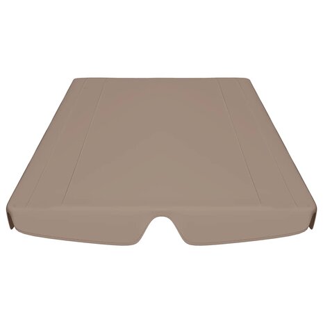 Vervangingsluifel voor schommelbank 188/168x145/110 cm taupe 4