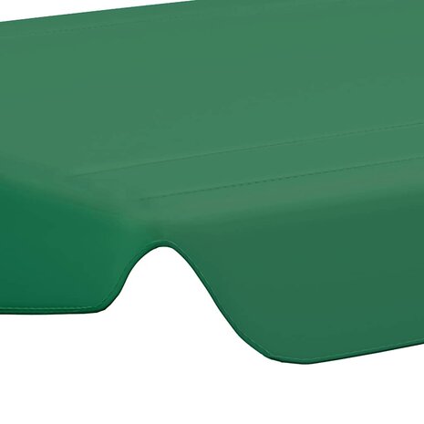 Vervangingsluifel voor schommelbank 150/130x105/70 cm groen 5