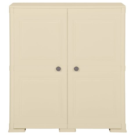 Opbergkast hout-look 79x43x85,5 cm kunststof angorawit 2